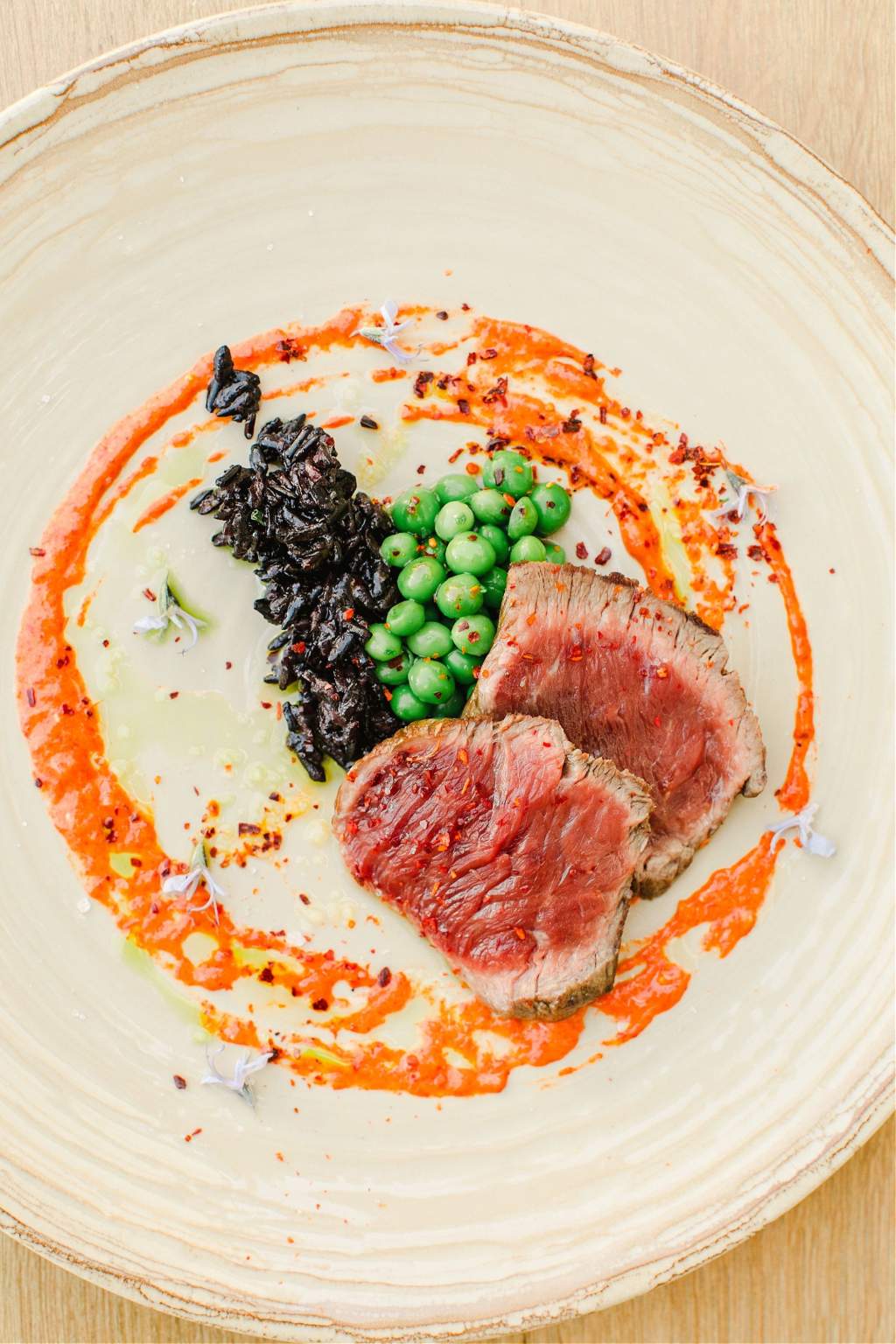 Plat de La Pampa, restaurant de l'hôtel restaurant Les Arnelles en Camargue